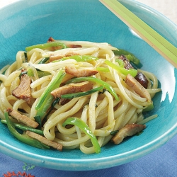 野菜たっぷりカレー焼きうどん