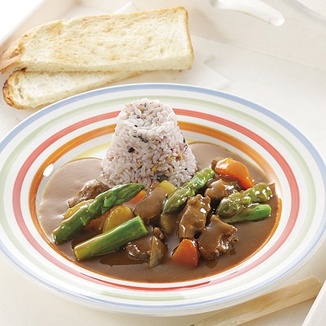 アスパラのとろけるカレー