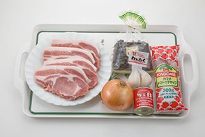 豚肉のカレーソース