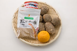 里芋の鮭味噌和え