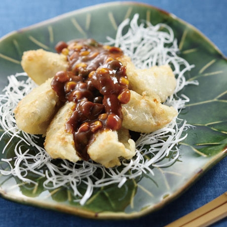 揚げギョーザのカレーあんかけ