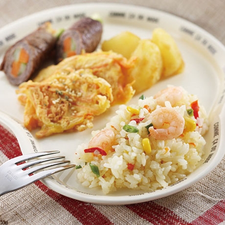 エビピラフのワンプレートランチ