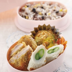 アスパラちくわのお弁当