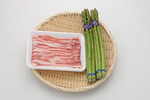 アスパラの豚ロール巻き