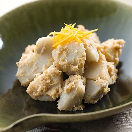 里芋の鮭味噌和え