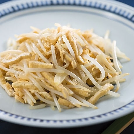 油揚げともやしの炒め物