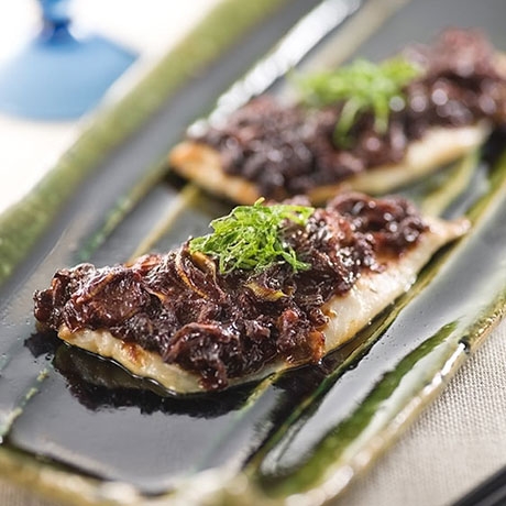 鯵のみょうが味噌