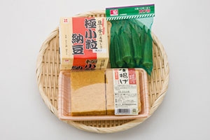 厚揚げの納豆とろろかけ