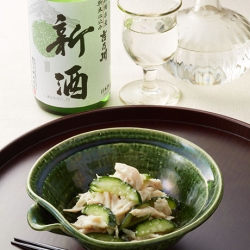 鶏ささみのねぎ塩麹和え