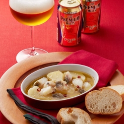 たらとじゃが芋のアヒージョ