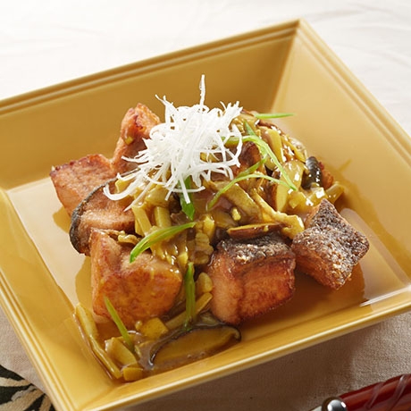 鮭のカレーあんかけ