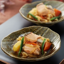 サーモンと切り干し大根の煮物