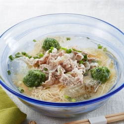 きゅうりみぞれの豚しゃぶそうめん