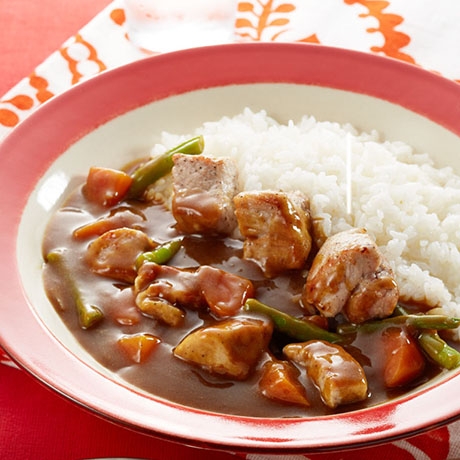 ゴロっと豚ステーキのゴールデンカレー