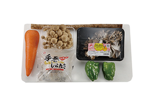 きのこと野菜の酢炒め