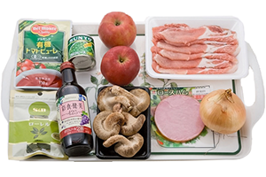 豚肉とリンゴの煮物