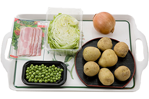 グリンピースと新じゃがの煮込み