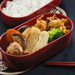 納豆の落とし揚げ弁当