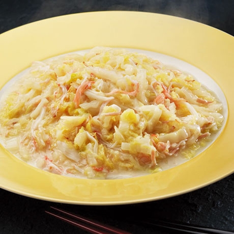 白菜とかに肉のトロリ煮込み