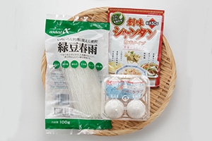 ごろっとチキンの春雨中華スープ