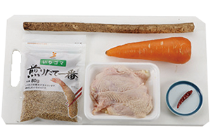 ごぼうと鶏皮のきんぴら