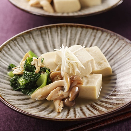 高野豆腐とあさりの煮物