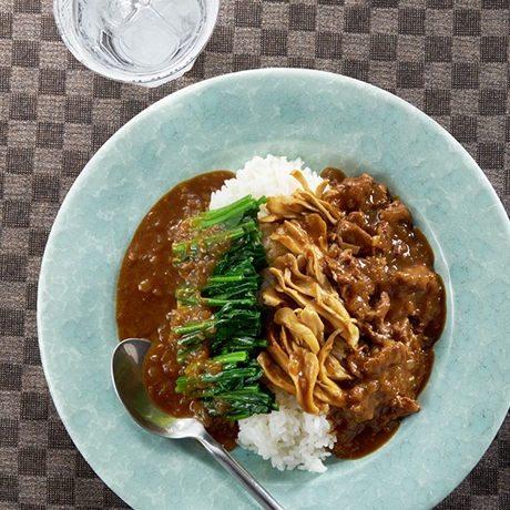 ほうれん草と舞茸の贅沢カレー