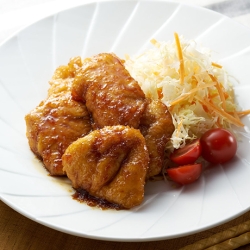 鶏胸肉のしょうが焼き