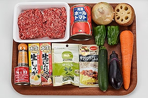 カレー粉で作るキーマカレー