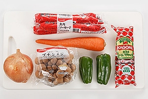 魚肉ソーセージのケチャップ炒め