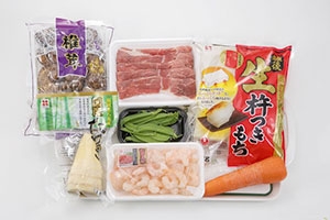 揚げもちの五目あんかけ
