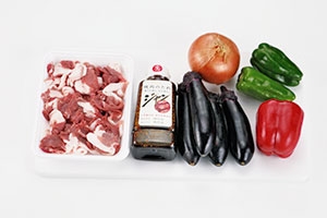 豚肉となすの甘辛炒め