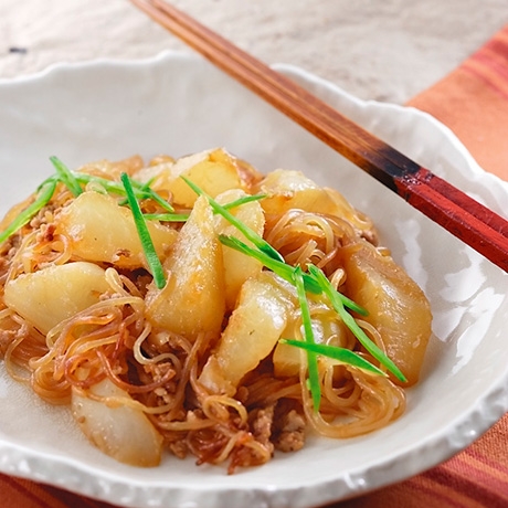 大根と糸こんにゃくの炒め煮