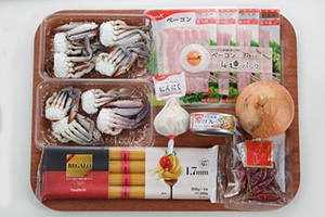 かにのトマトクリームスパゲッティ