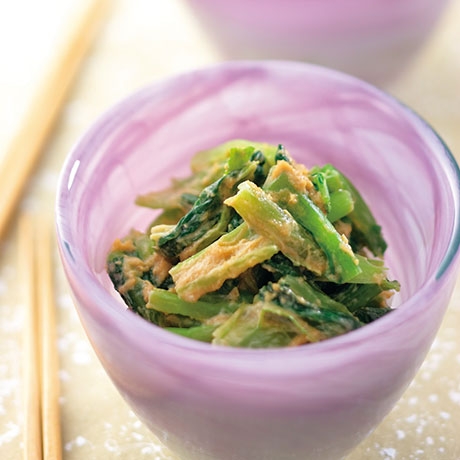 小松菜のピーナッツバター和え