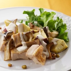 いもジェンヌとグリルチキンのechigo salad