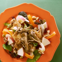 りんごと舞茸と豆のパワーサラダ