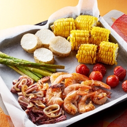 えびといかのグリル