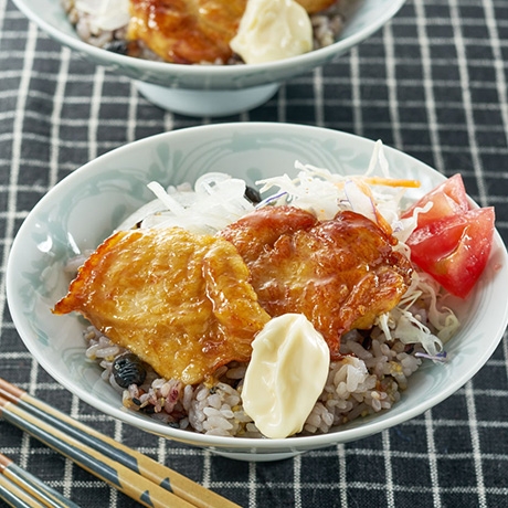 父の日　ヘルシー鶏照り焼き丼