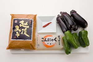 なすとピーマンの味噌炒め