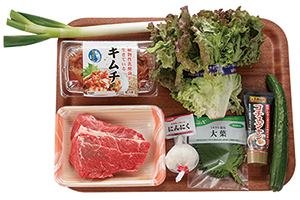 牛肉でサムギョプサル風