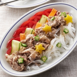 豚しゃぶで七夕ごちそうサラダ