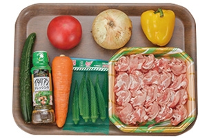 豚しゃぶで七夕ごちそうサラダ