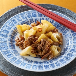 豚肉とれんこんの甘酢炒め