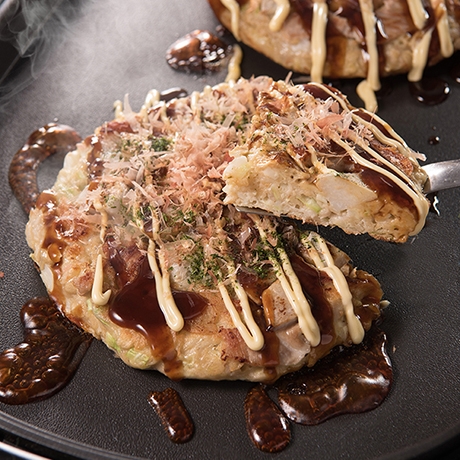 秋のお好み焼き