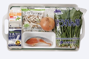 新巻鮭のクリームパスタ