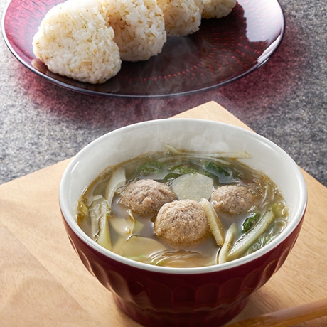 あったか肉団子のジンジャースープ