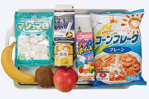 フルーツパフェ ココアソース