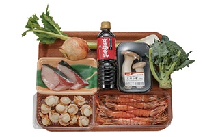 ほたてタップリ海鮮すき焼き