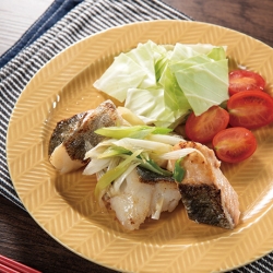 鮭とたらのねぎ塩生姜だれ焼き